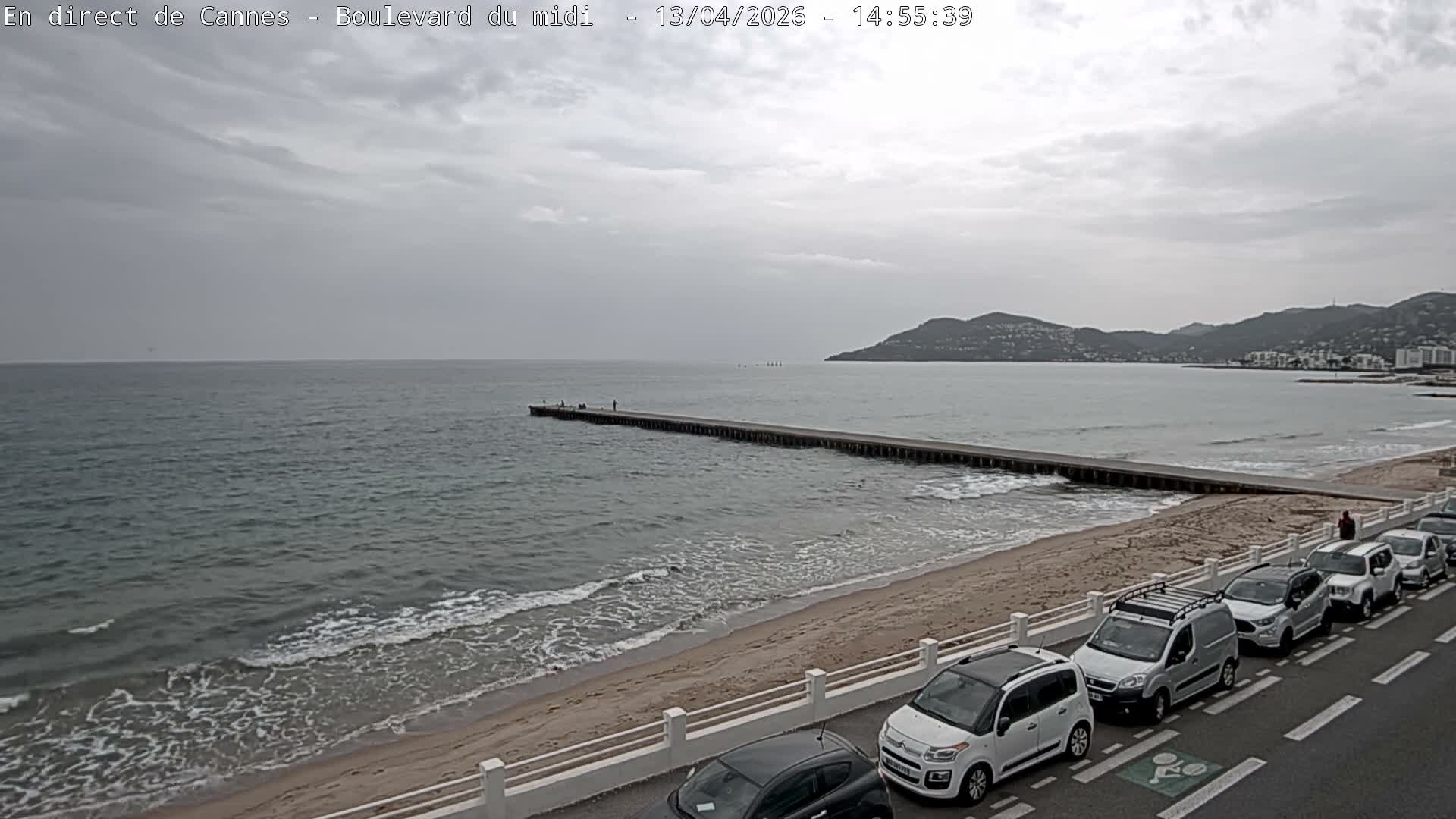 Cannes, Boulevard du Midi Louise Moreau Live Cam - Alpes Maritimes, Provence-Alpes-Côte d'Azur, France