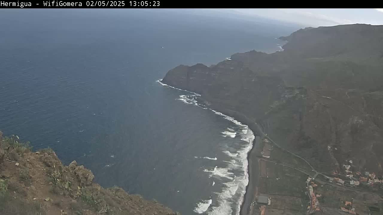 La Gomera ,Hermigua Live Cam - Santa Cruz de Tenerife, Canary Islands, Spain