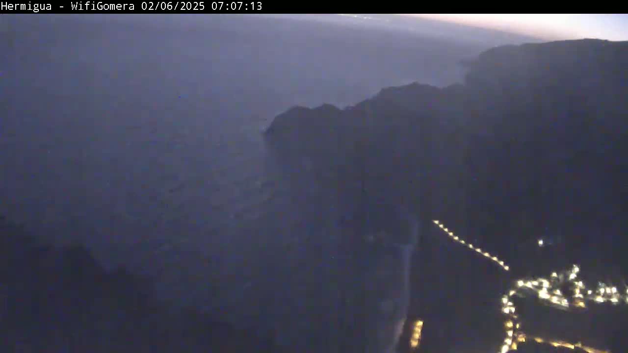 La Gomera ,Hermigua Live Cam - Santa Cruz de Tenerife, Canary Islands, Spain