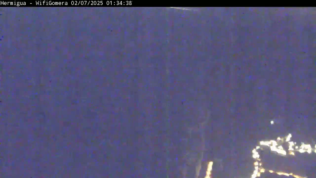 La Gomera ,Hermigua Live Cam - Santa Cruz de Tenerife, Canary Islands, Spain