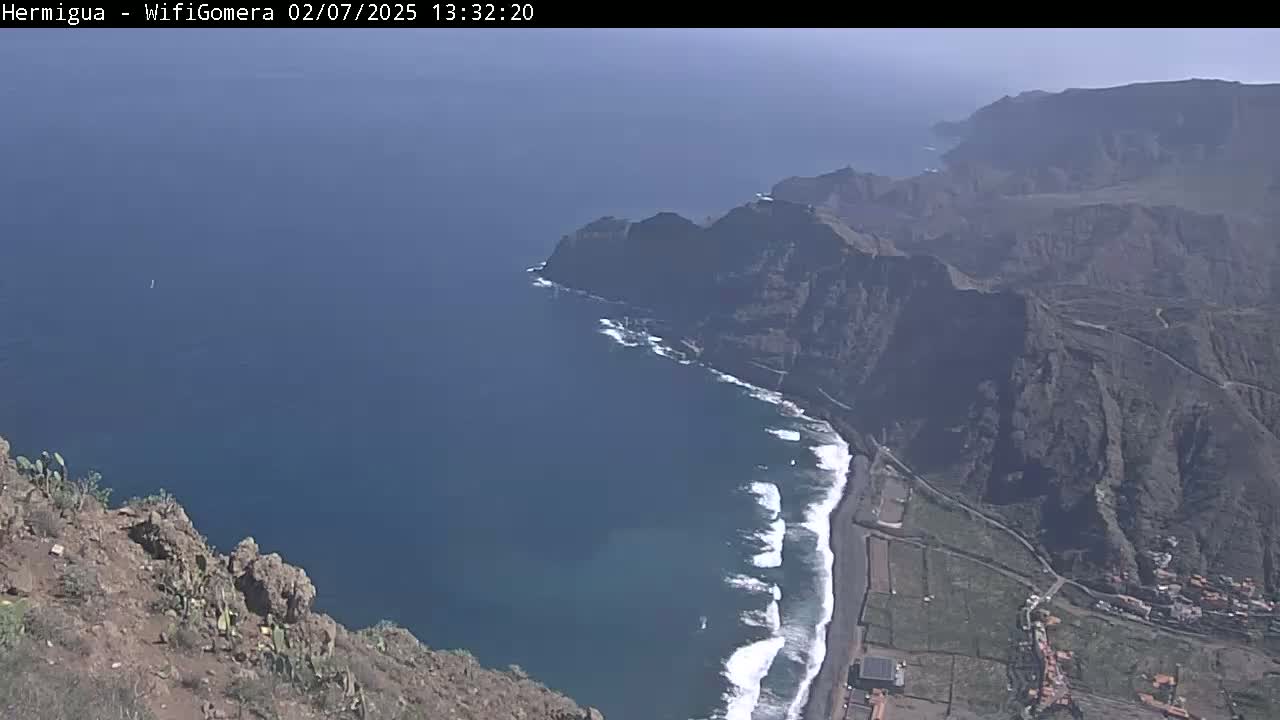 La Gomera ,Hermigua Live Cam - Santa Cruz de Tenerife, Canary Islands, Spain