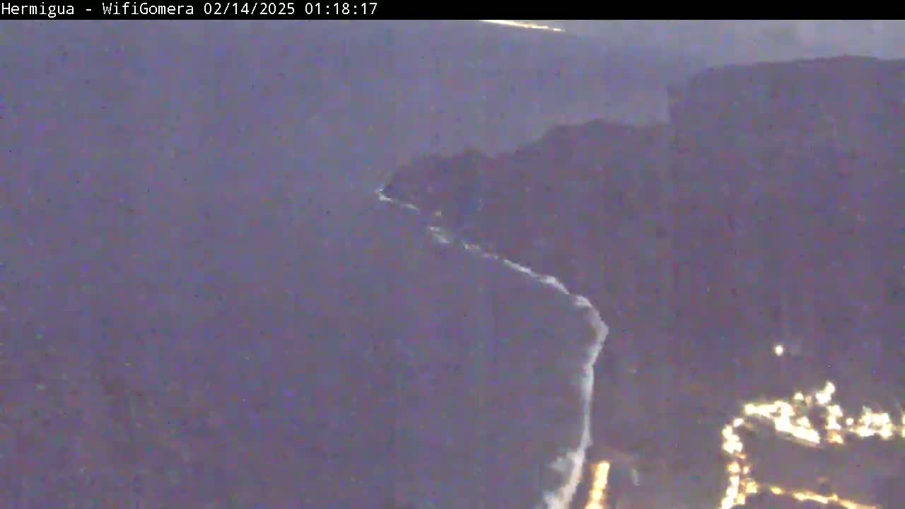 La Gomera ,Hermigua Live Cam - Santa Cruz de Tenerife, Canary Islands, Spain