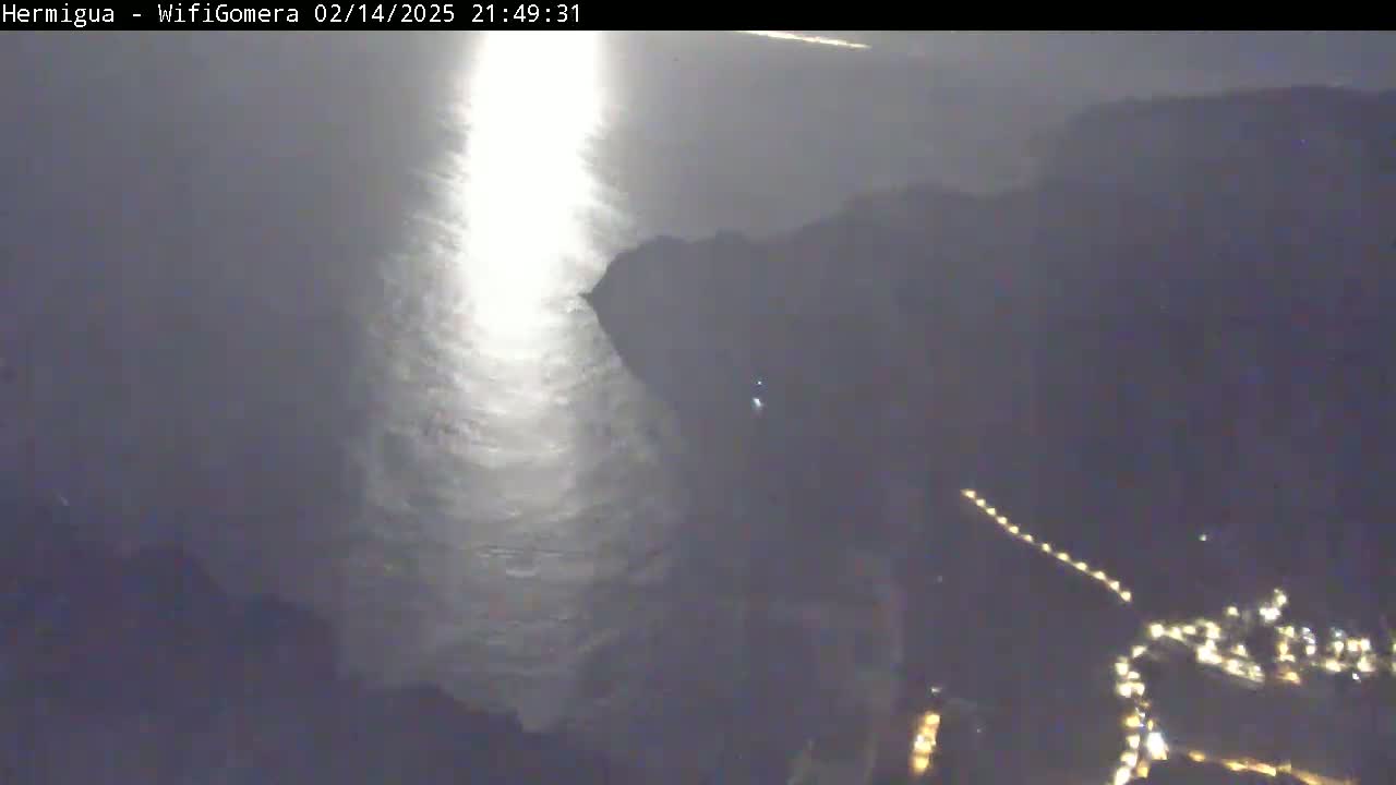 La Gomera ,Hermigua Live Cam - Santa Cruz de Tenerife, Canary Islands, Spain