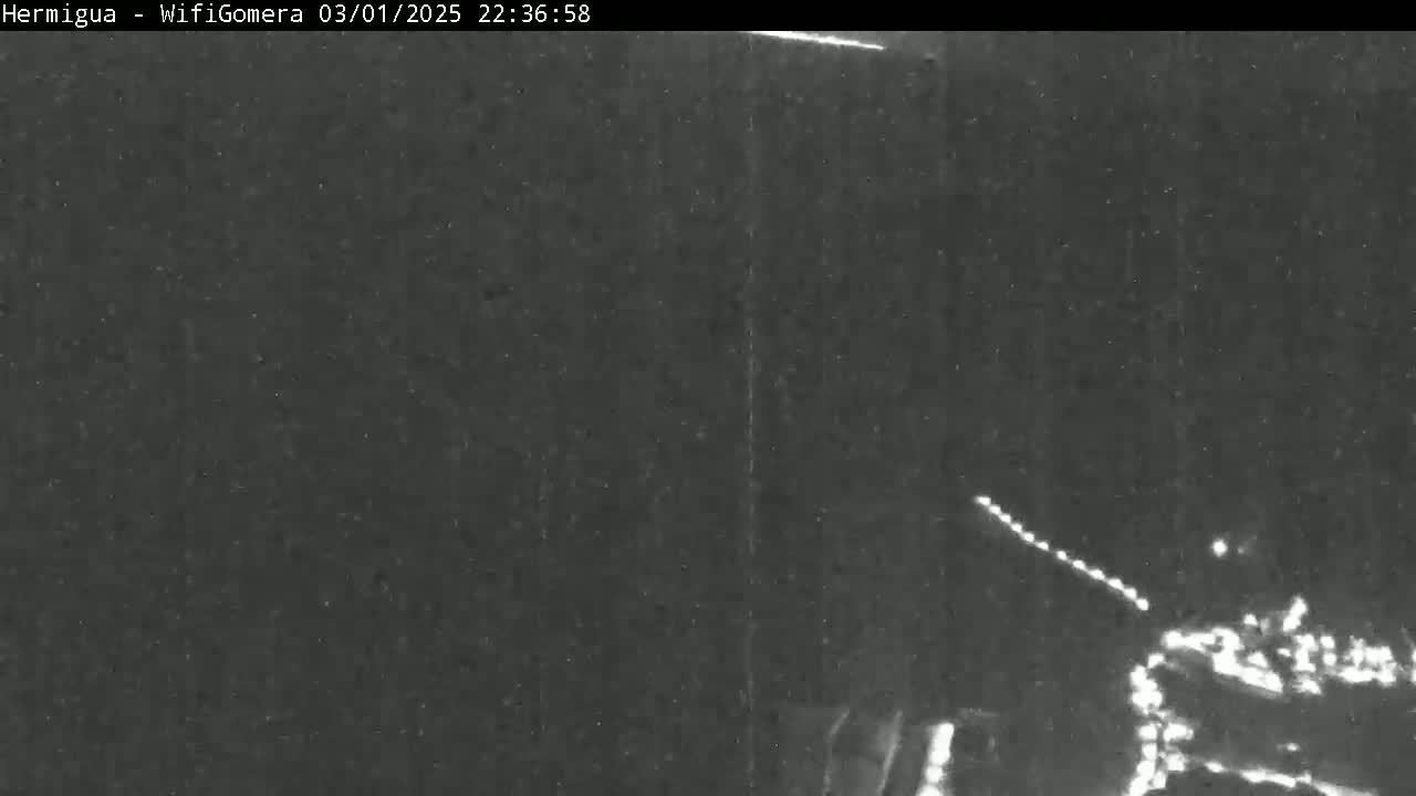La Gomera ,Hermigua Live Cam - Santa Cruz de Tenerife, Canary Islands, Spain