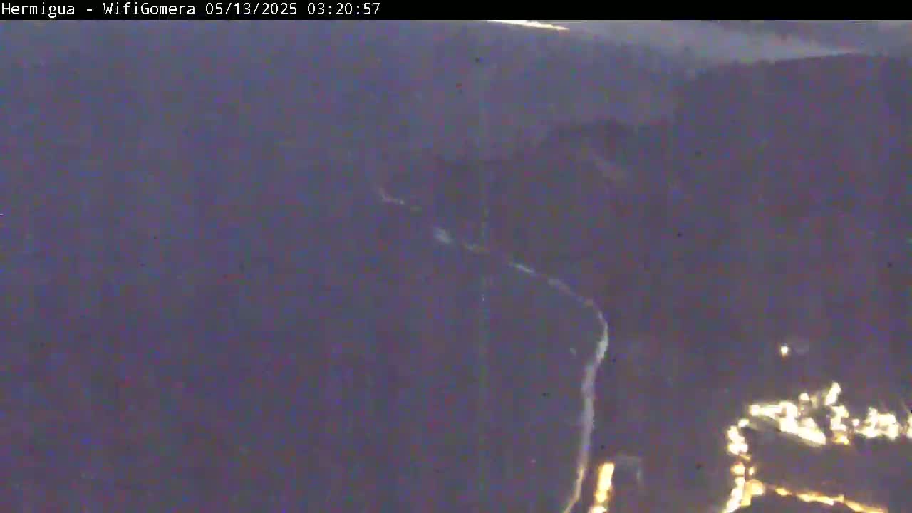 La Gomera ,Hermigua Live Cam - Santa Cruz de Tenerife, Canary Islands, Spain