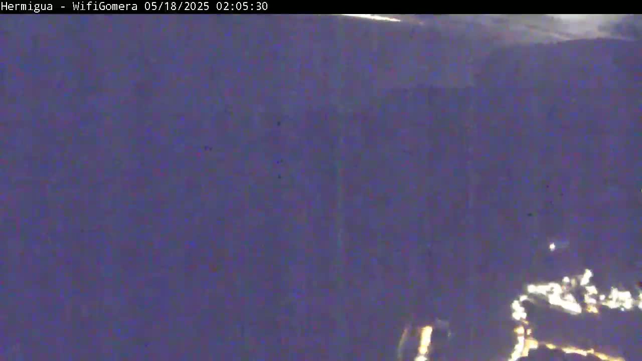 La Gomera ,Hermigua Live Cam - Santa Cruz de Tenerife, Canary Islands, Spain