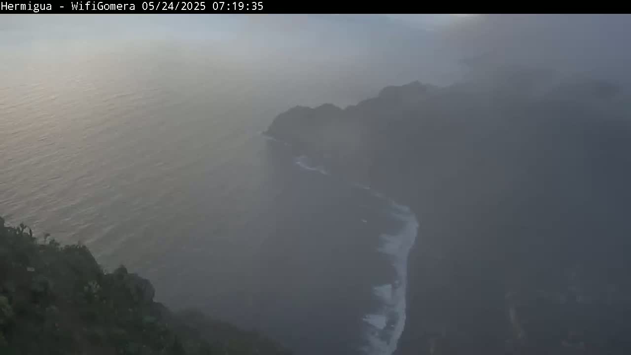 La Gomera ,Hermigua Live Cam - Santa Cruz de Tenerife, Canary Islands, Spain