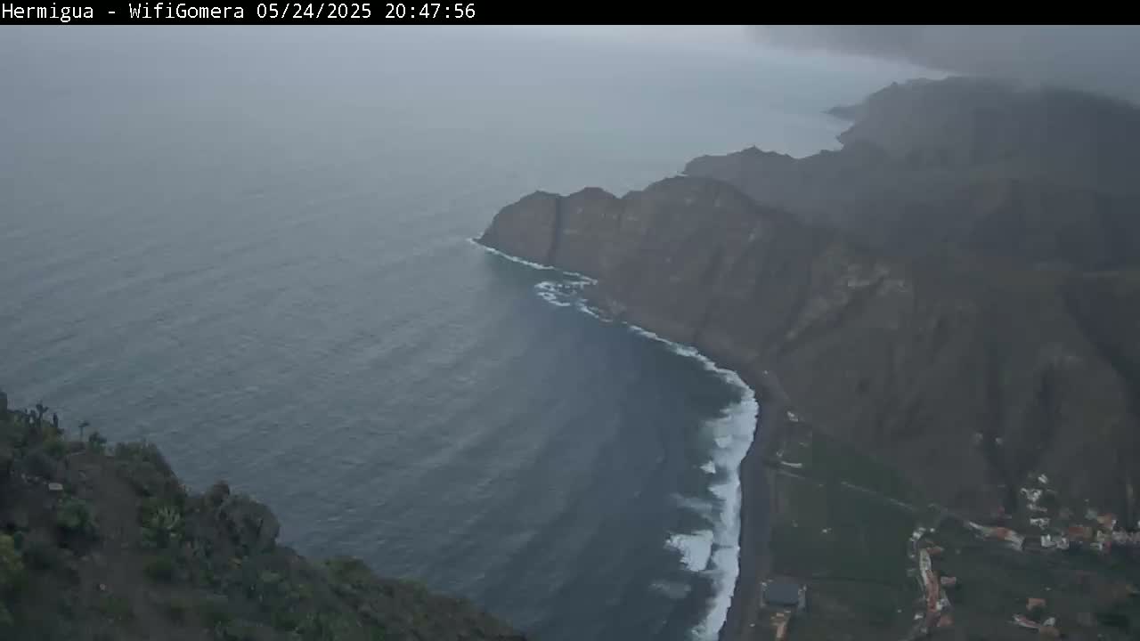 La Gomera ,Hermigua Live Cam - Santa Cruz de Tenerife, Canary Islands, Spain