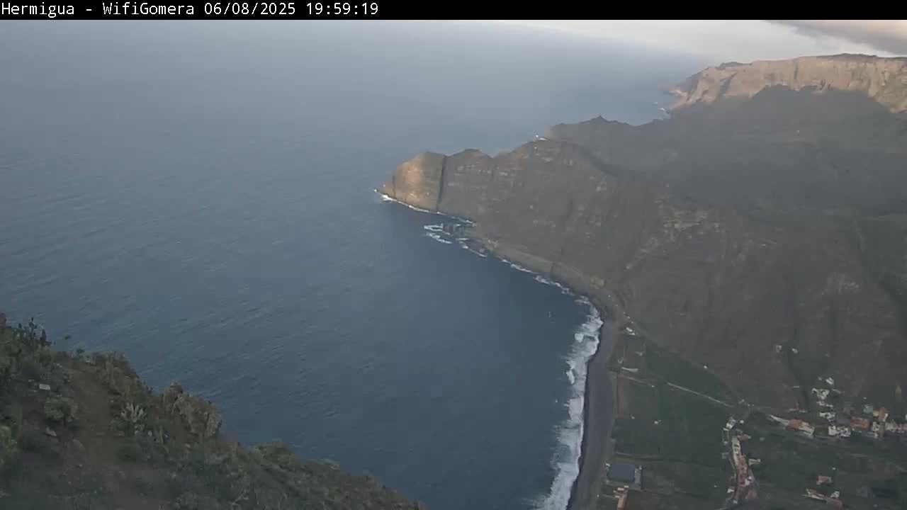 La Gomera ,Hermigua Live Cam - Santa Cruz de Tenerife, Canary Islands, Spain