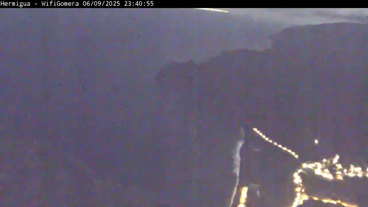 La Gomera ,Hermigua Live Cam - Santa Cruz de Tenerife, Canary Islands, Spain