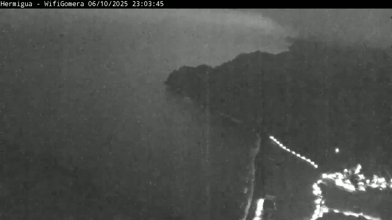 La Gomera ,Hermigua Live Cam - Santa Cruz de Tenerife, Canary Islands, Spain