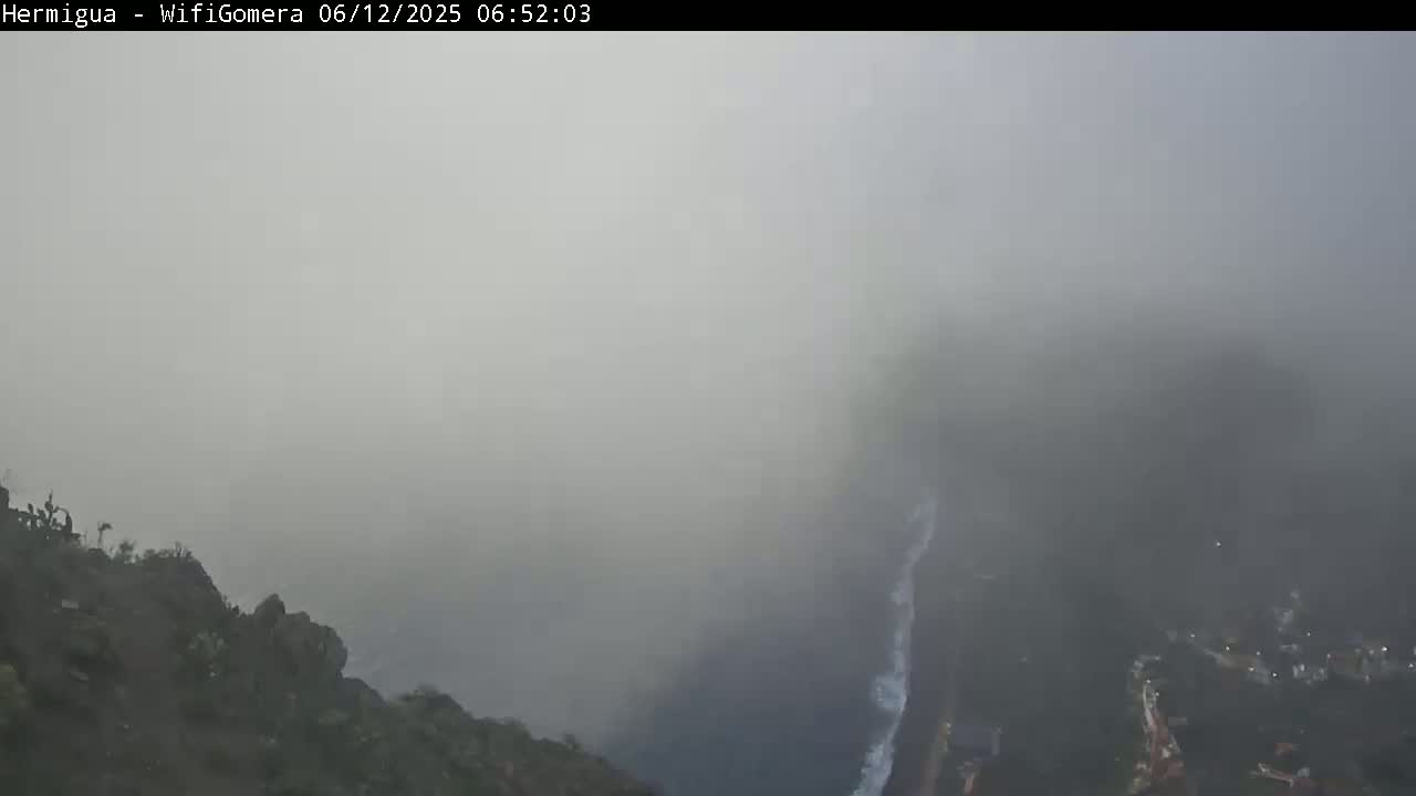 La Gomera ,Hermigua Live Cam - Santa Cruz de Tenerife, Canary Islands, Spain