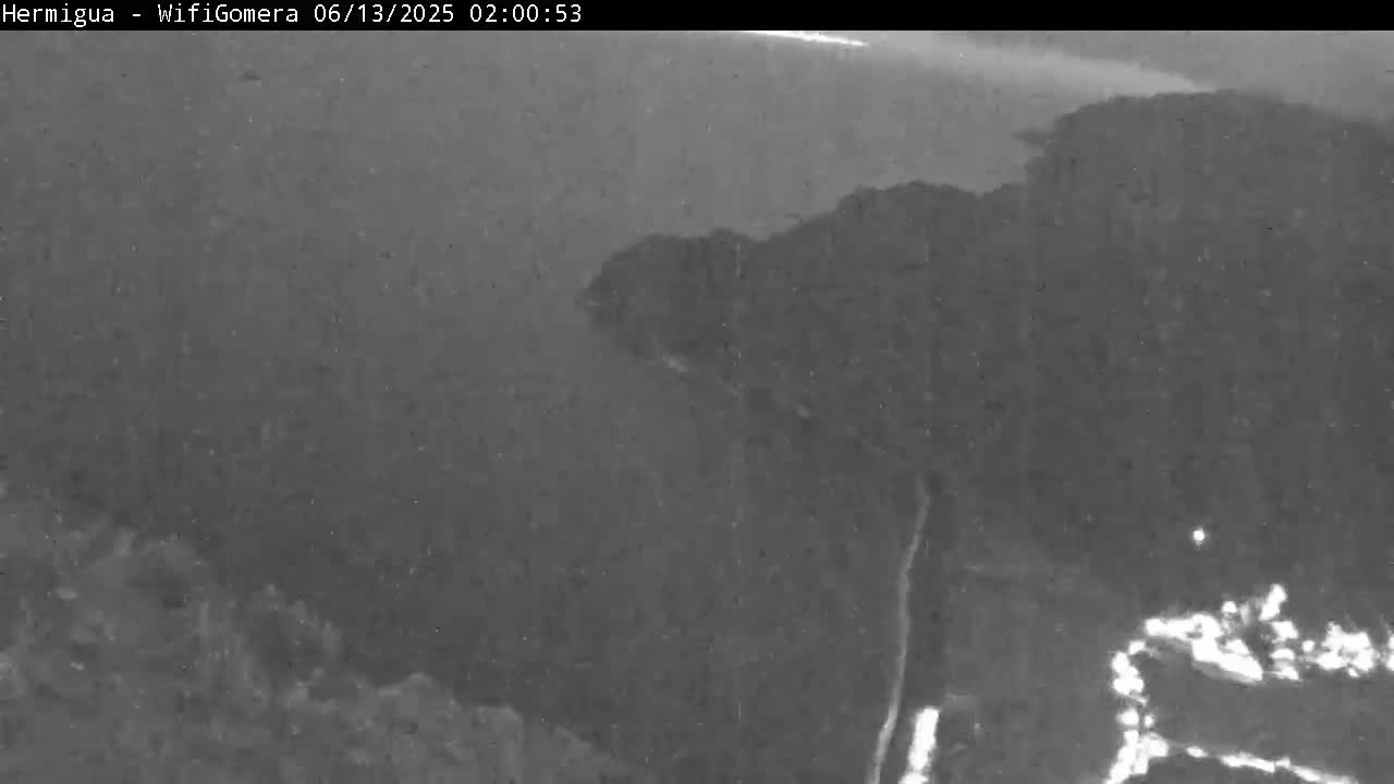 La Gomera ,Hermigua Live Cam - Santa Cruz de Tenerife, Canary Islands, Spain