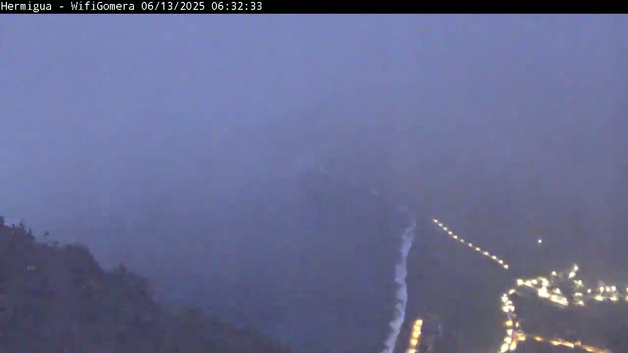 La Gomera ,Hermigua Live Cam - Santa Cruz de Tenerife, Canary Islands, Spain