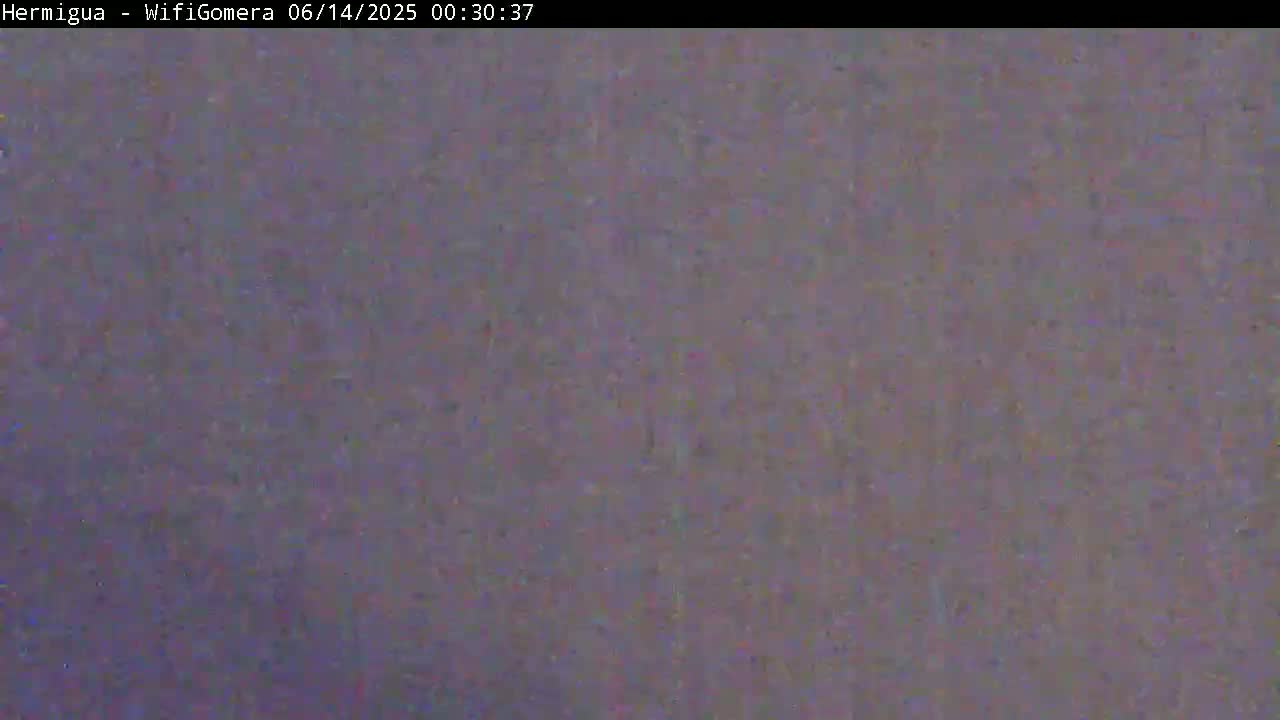 La Gomera ,Hermigua Live Cam - Santa Cruz de Tenerife, Canary Islands, Spain