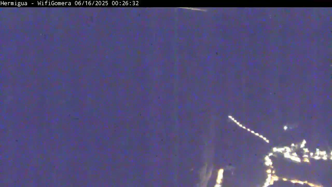 La Gomera ,Hermigua Live Cam - Santa Cruz de Tenerife, Canary Islands, Spain
