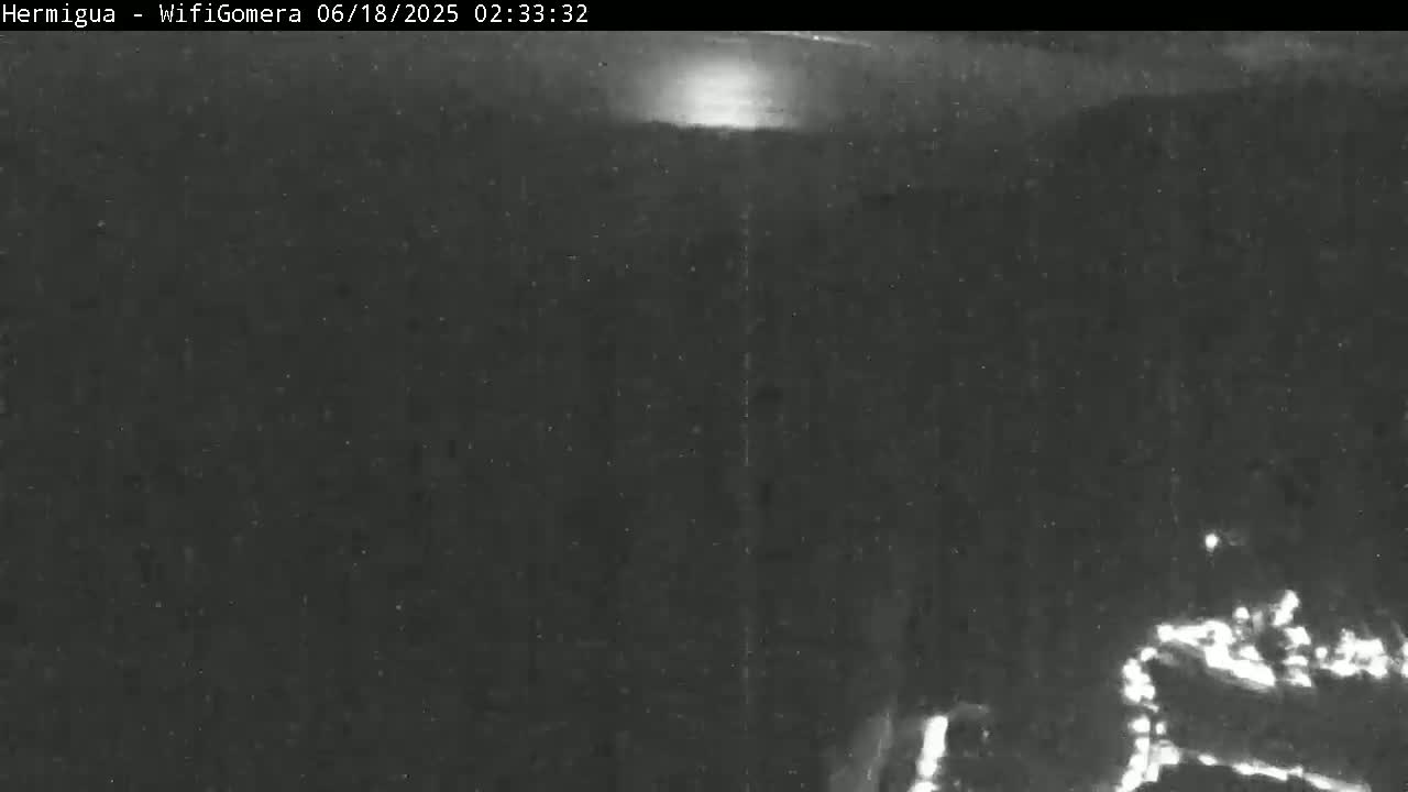 La Gomera ,Hermigua Live Cam - Santa Cruz de Tenerife, Canary Islands, Spain