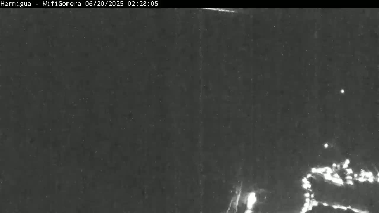 La Gomera ,Hermigua Live Cam - Santa Cruz de Tenerife, Canary Islands, Spain