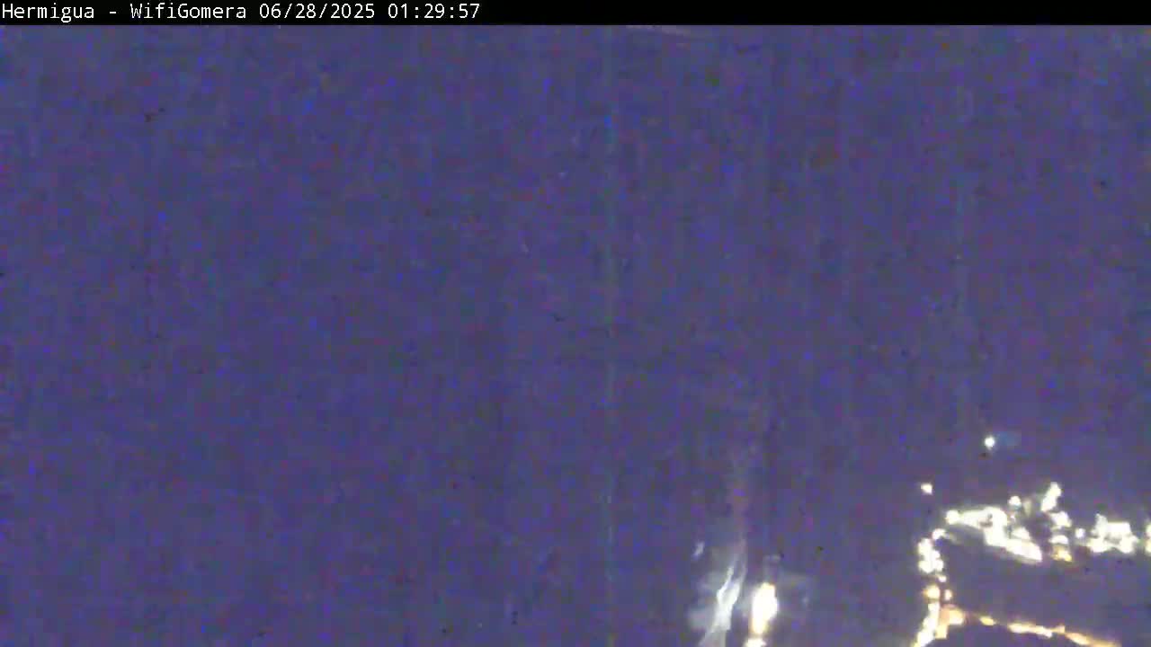 La Gomera ,Hermigua Live Cam - Santa Cruz de Tenerife, Canary Islands, Spain