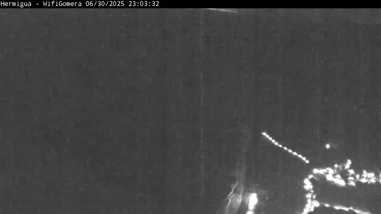 La Gomera ,Hermigua Live Cam - Santa Cruz de Tenerife, Canary Islands, Spain