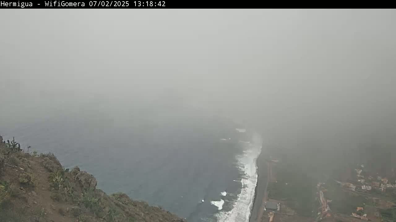 La Gomera ,Hermigua Live Cam - Santa Cruz de Tenerife, Canary Islands, Spain