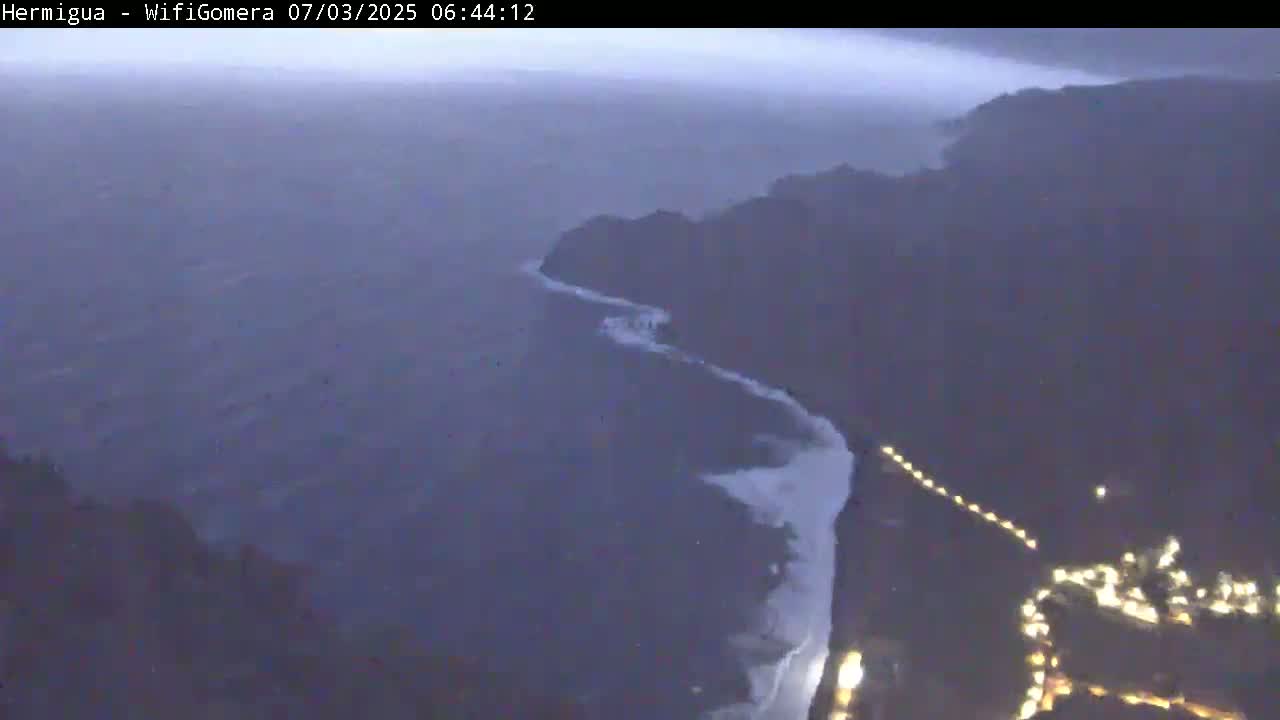 La Gomera ,Hermigua Live Cam - Santa Cruz de Tenerife, Canary Islands, Spain