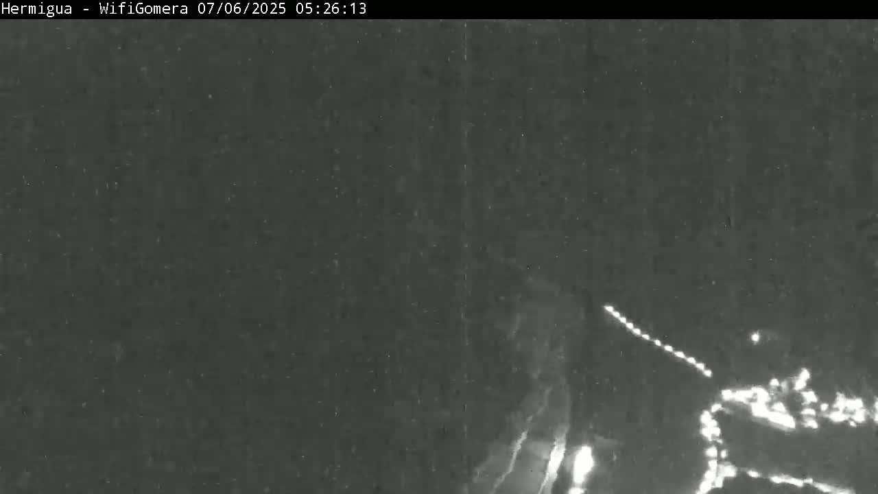 La Gomera ,Hermigua Live Cam - Santa Cruz de Tenerife, Canary Islands, Spain