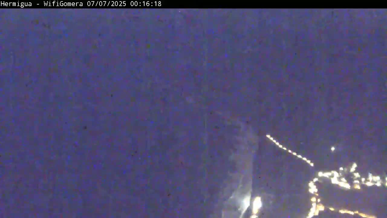 La Gomera ,Hermigua Live Cam - Santa Cruz de Tenerife, Canary Islands, Spain