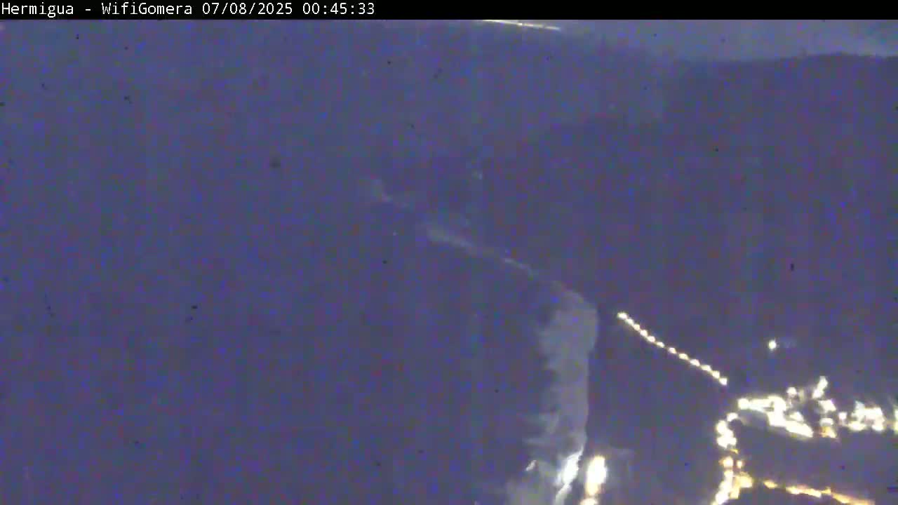 La Gomera ,Hermigua Live Cam - Santa Cruz de Tenerife, Canary Islands, Spain