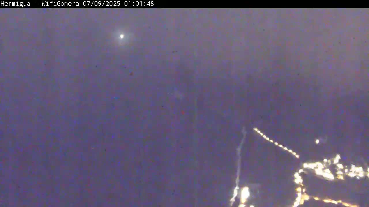 La Gomera ,Hermigua Live Cam - Santa Cruz de Tenerife, Canary Islands, Spain