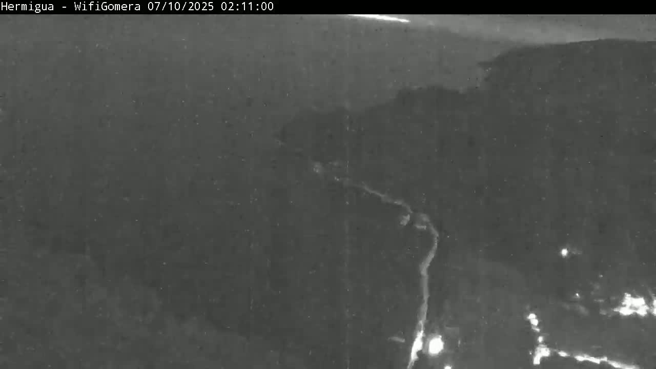La Gomera ,Hermigua Live Cam - Santa Cruz de Tenerife, Canary Islands, Spain