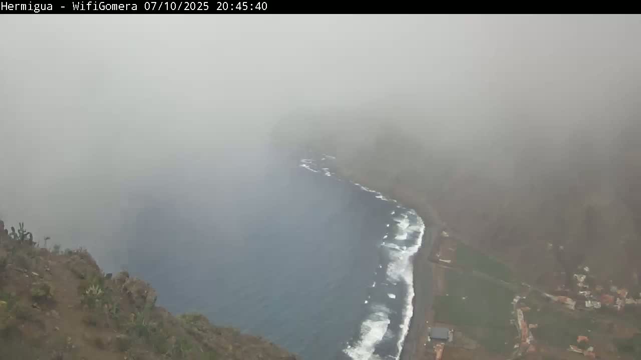 La Gomera ,Hermigua Live Cam - Santa Cruz de Tenerife, Canary Islands, Spain
