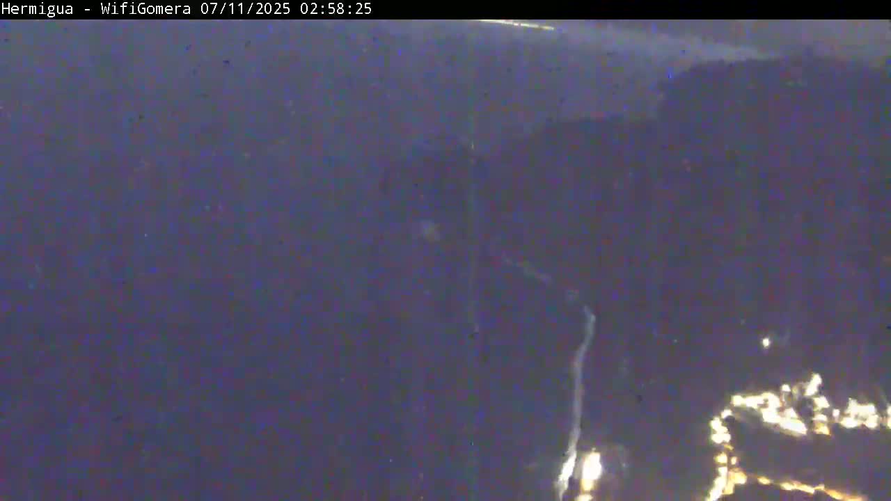 La Gomera ,Hermigua Live Cam - Santa Cruz de Tenerife, Canary Islands, Spain