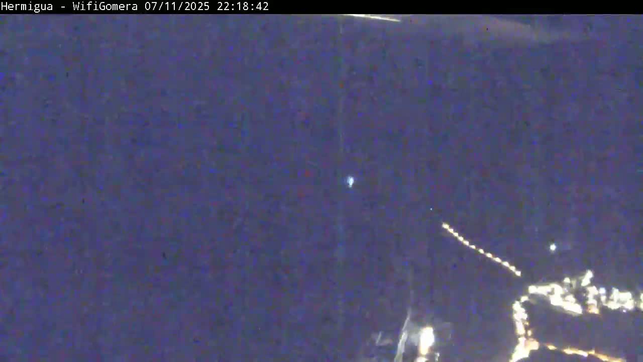 La Gomera ,Hermigua Live Cam - Santa Cruz de Tenerife, Canary Islands, Spain