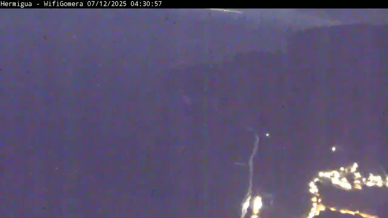 La Gomera ,Hermigua Live Cam - Santa Cruz de Tenerife, Canary Islands, Spain