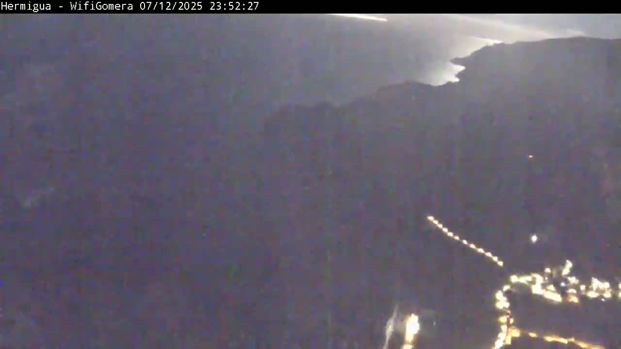 La Gomera ,Hermigua Live Cam - Santa Cruz de Tenerife, Canary Islands, Spain
