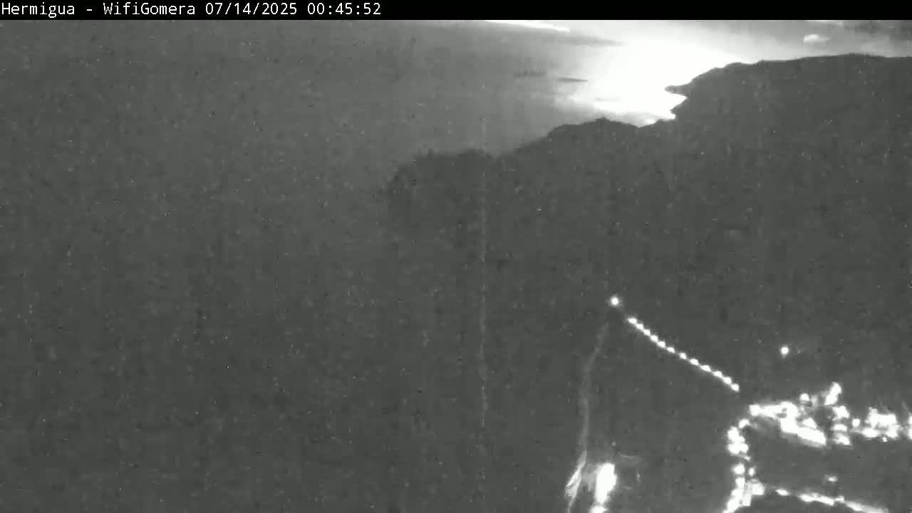 La Gomera ,Hermigua Live Cam - Santa Cruz de Tenerife, Canary Islands, Spain