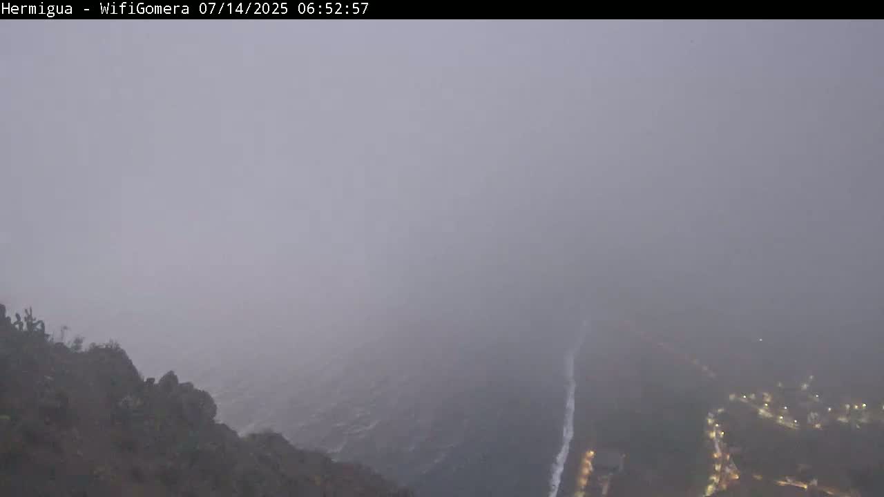 La Gomera ,Hermigua Live Cam - Santa Cruz de Tenerife, Canary Islands, Spain