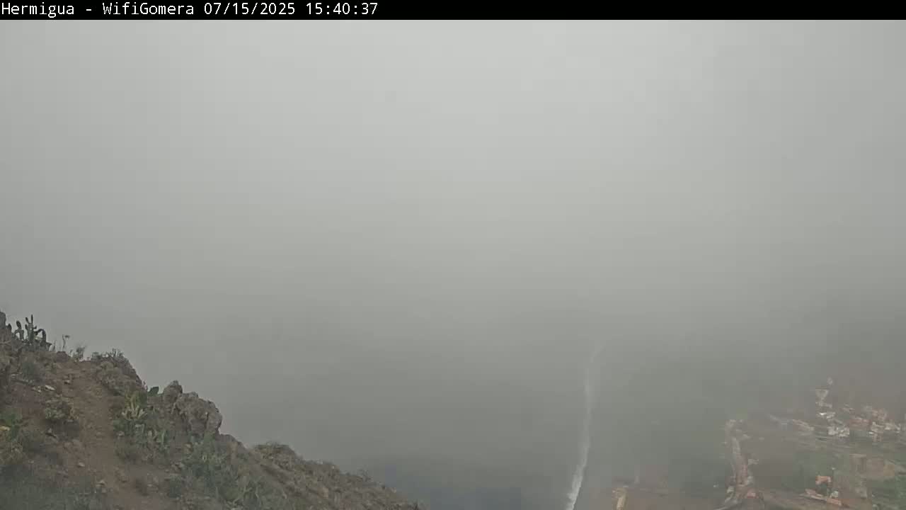 La Gomera ,Hermigua Live Cam - Santa Cruz de Tenerife, Canary Islands, Spain