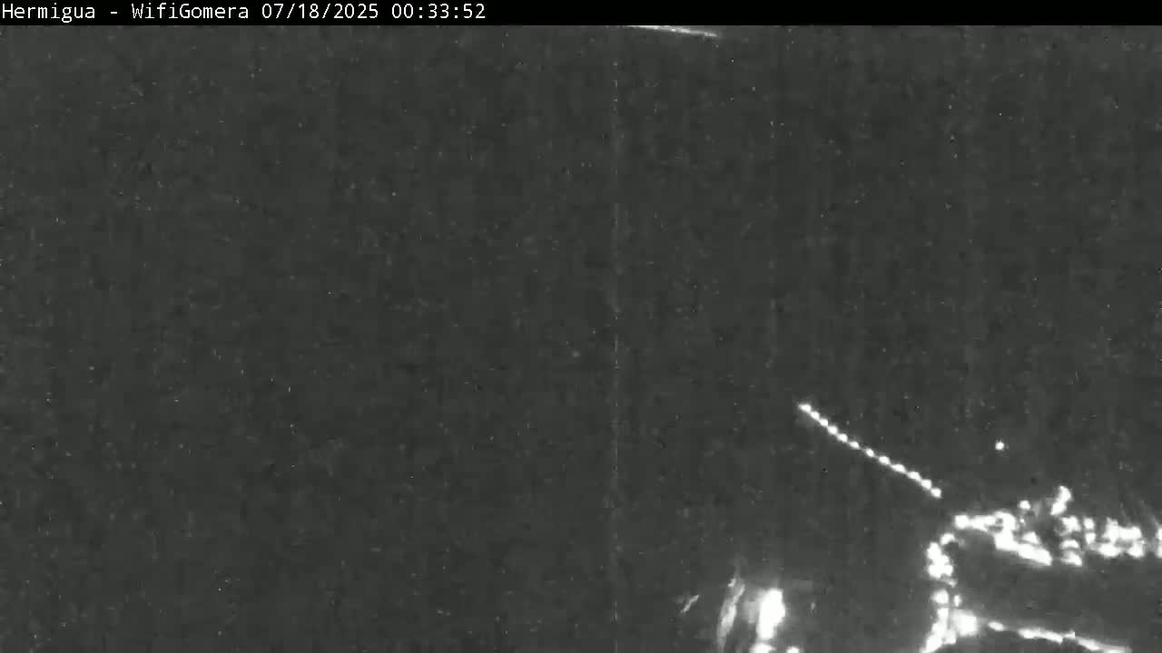 La Gomera ,Hermigua Live Cam - Santa Cruz de Tenerife, Canary Islands, Spain