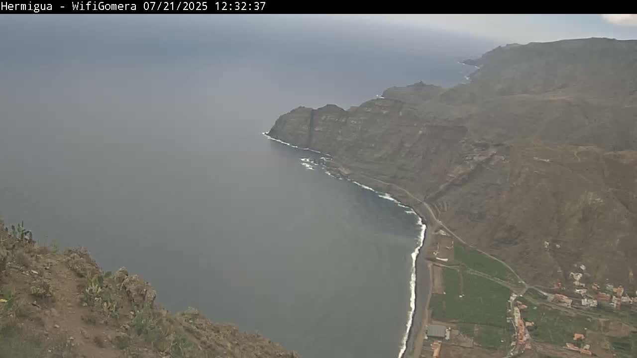 La Gomera ,Hermigua Live Cam - Santa Cruz de Tenerife, Canary Islands, Spain