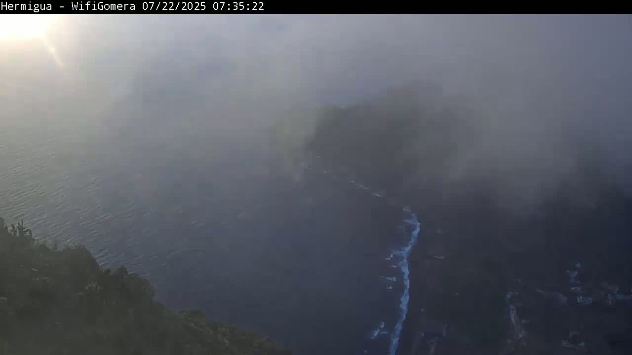 La Gomera ,Hermigua Live Cam - Santa Cruz de Tenerife, Canary Islands, Spain