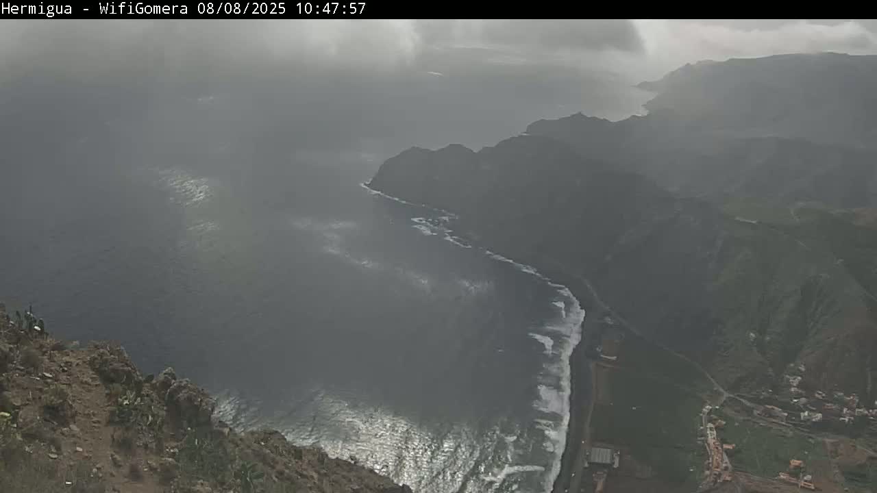 La Gomera ,Hermigua Live Cam - Santa Cruz de Tenerife, Canary Islands, Spain