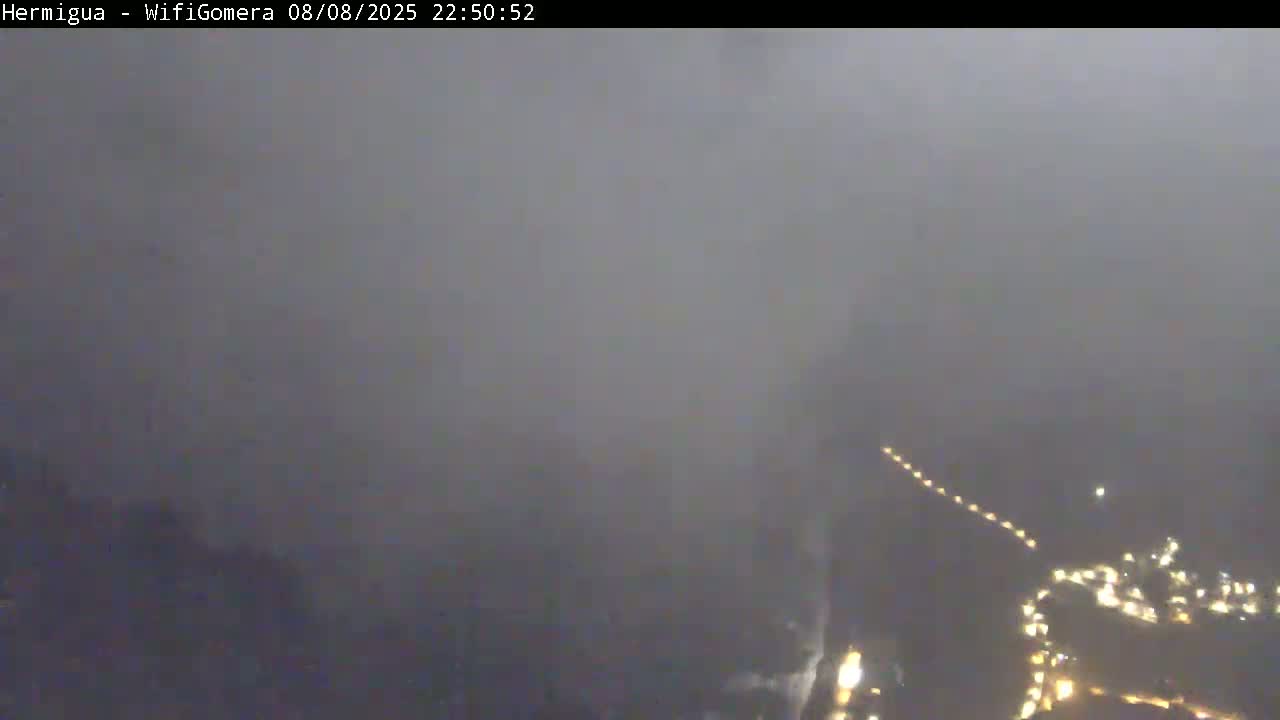 La Gomera ,Hermigua Live Cam - Santa Cruz de Tenerife, Canary Islands, Spain