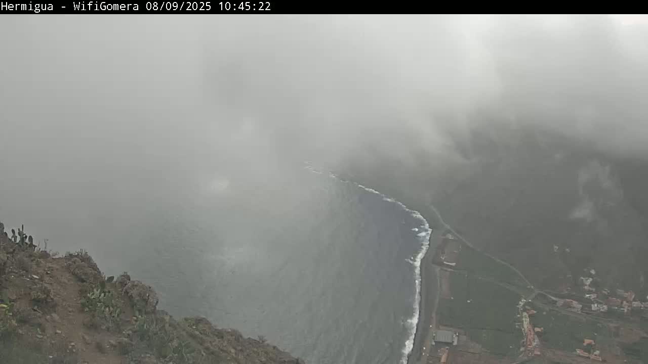 La Gomera ,Hermigua Live Cam - Santa Cruz de Tenerife, Canary Islands, Spain