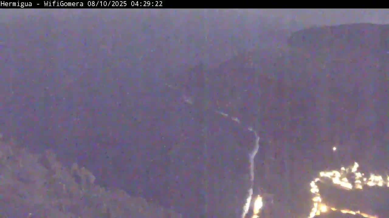 La Gomera ,Hermigua Live Cam - Santa Cruz de Tenerife, Canary Islands, Spain