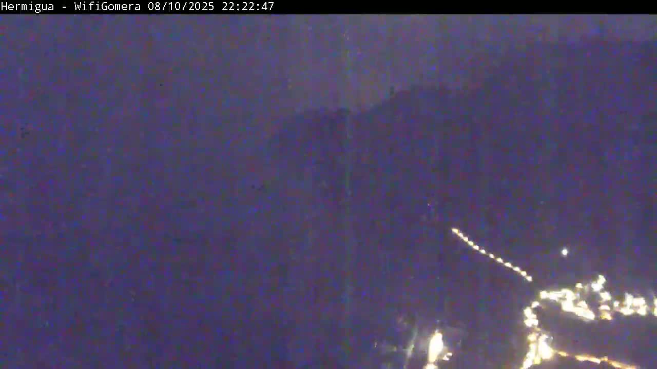 La Gomera ,Hermigua Live Cam - Santa Cruz de Tenerife, Canary Islands, Spain