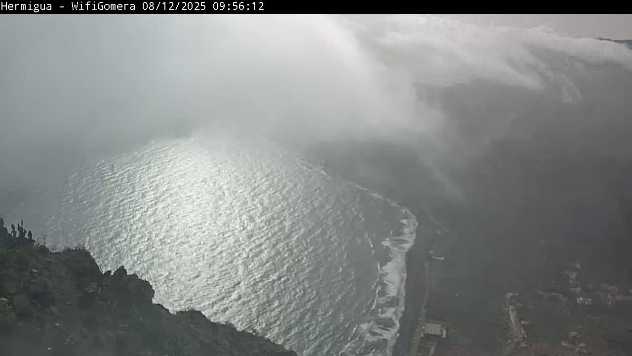 La Gomera ,Hermigua Live Cam - Santa Cruz de Tenerife, Canary Islands, Spain