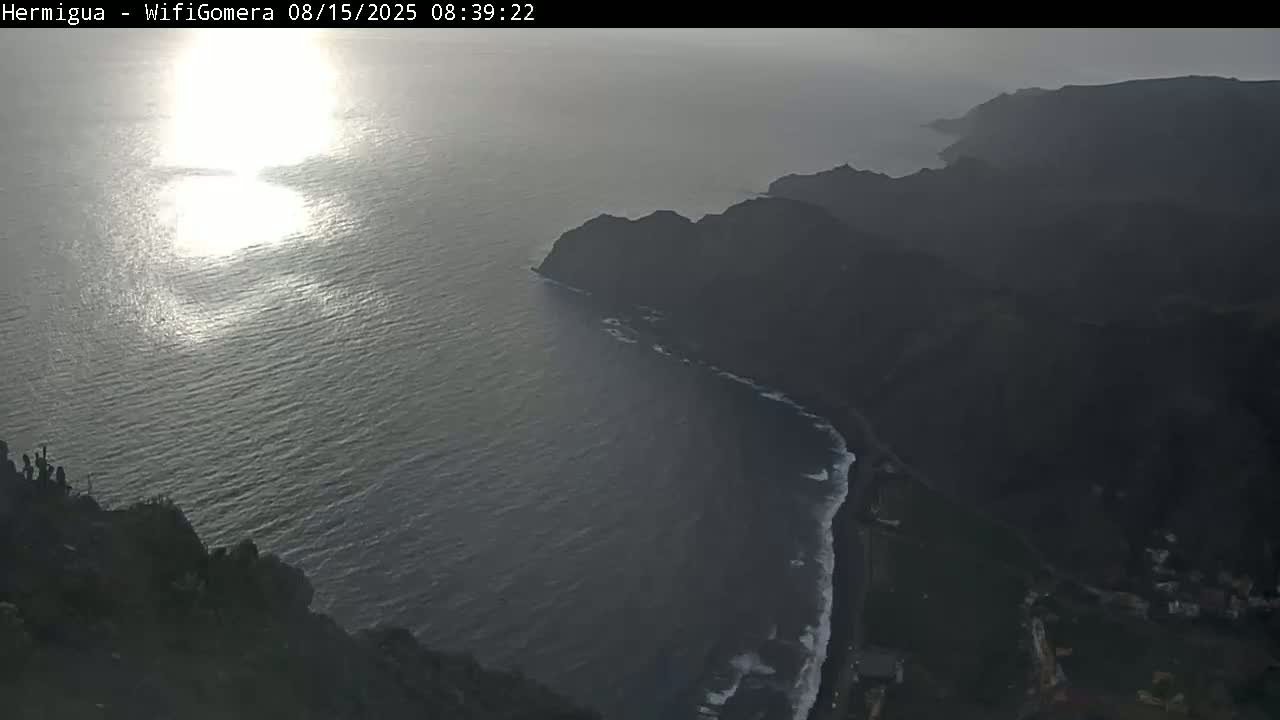 La Gomera ,Hermigua Live Cam - Santa Cruz de Tenerife, Canary Islands, Spain