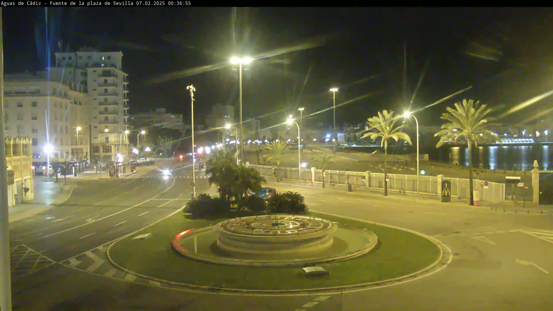 Cadiz, Plaza de Sevilla Fountain  Live Cam -  Andulucia, Spain